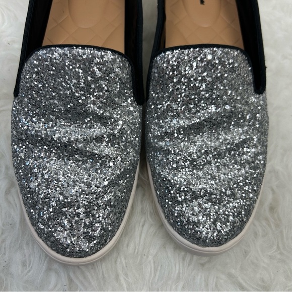 Birdies The Swift in Crushed Chrome glitter slip-on sneaker size: 9 - Picture 3 of 9